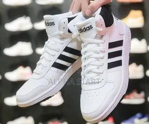 Photo -  Adidas Hoops 2.0
Mid ‘White/Black’ Men’S Shoes