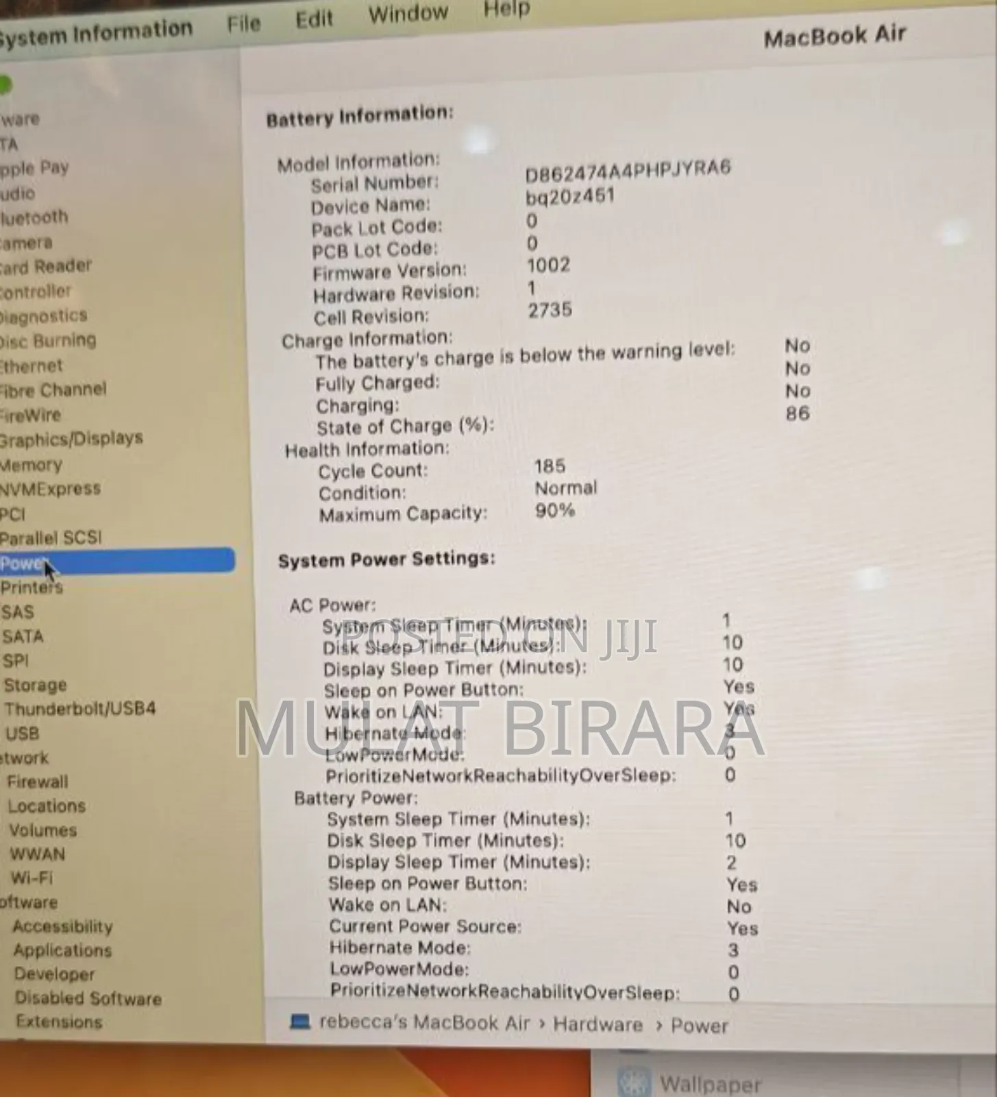 New Laptop Apple MacBook Air 2020 M1 8GB Apple M1 SSD 256GB