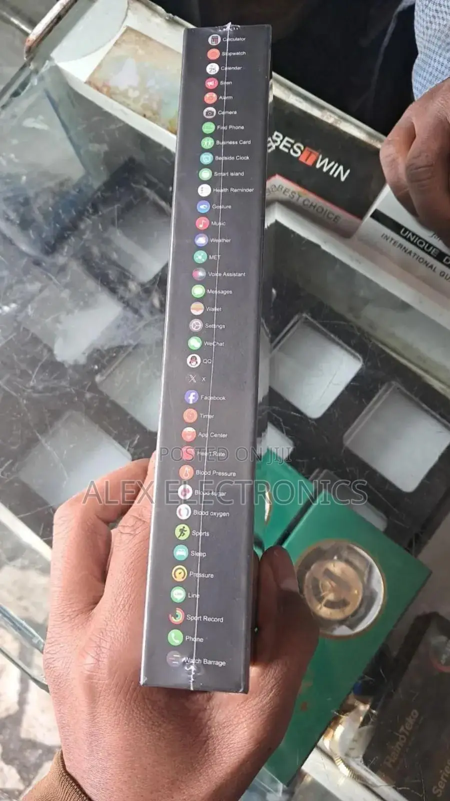 Haino Teko Sq-13 Smartwatch, Series 10, in Jet Black