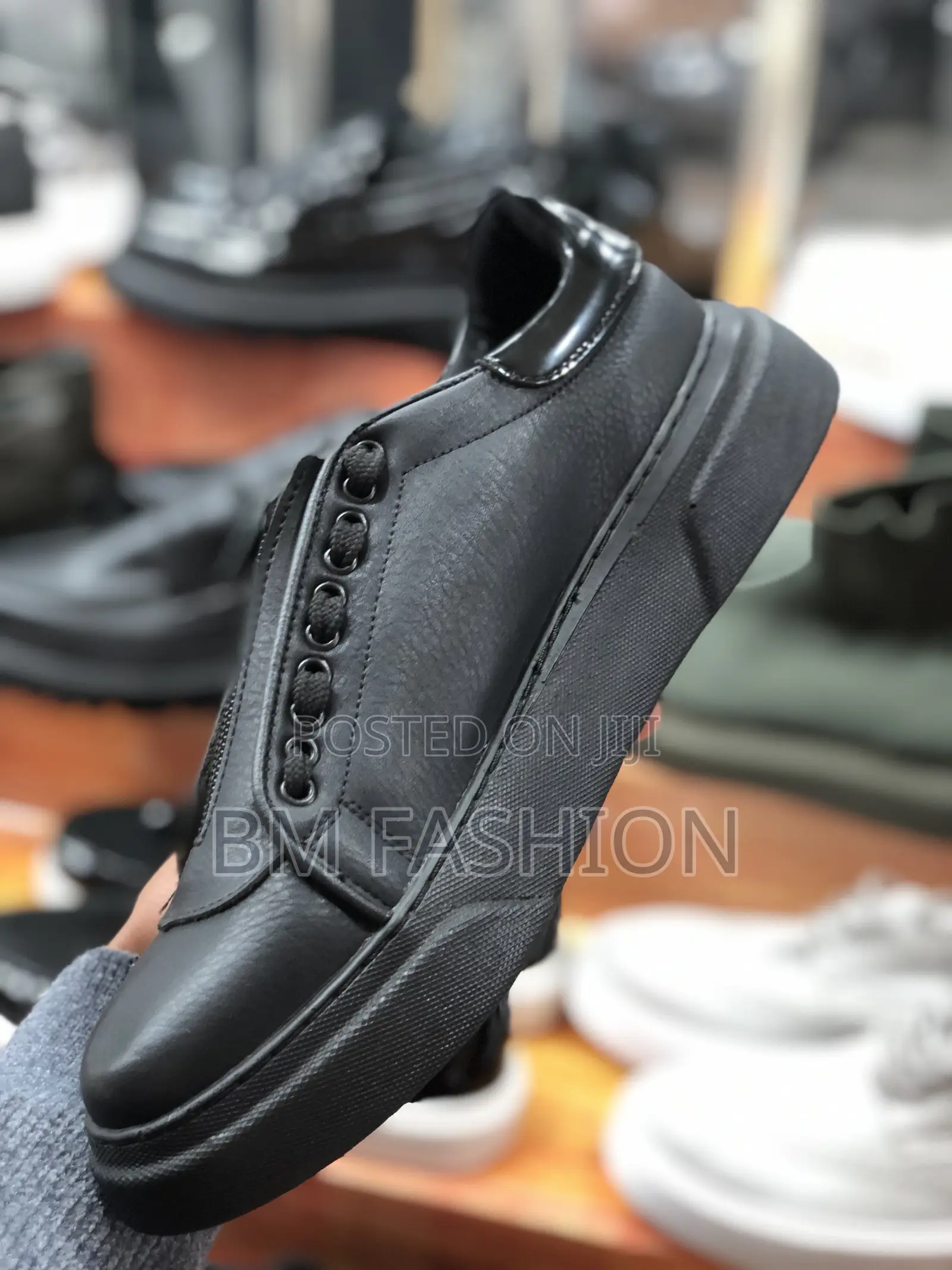 Chekich Black Sneakers Zip Closure 40 - 43