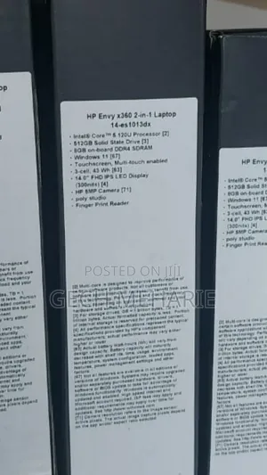 Photo - New Laptop HP Envy X360 8GB Intel Core Ultra 5 SSD 512GB