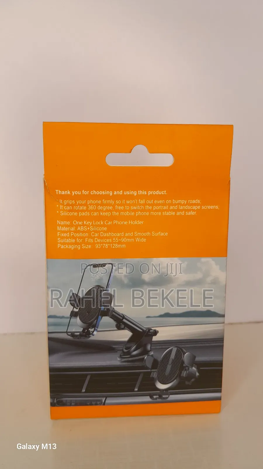 One-Push-Lock Car Phone Holder