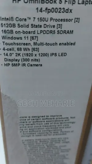 New HP OmniBook X Laptop 14-Fe0097nr 16GB Intel Core Ultra 7 SSD 512GB