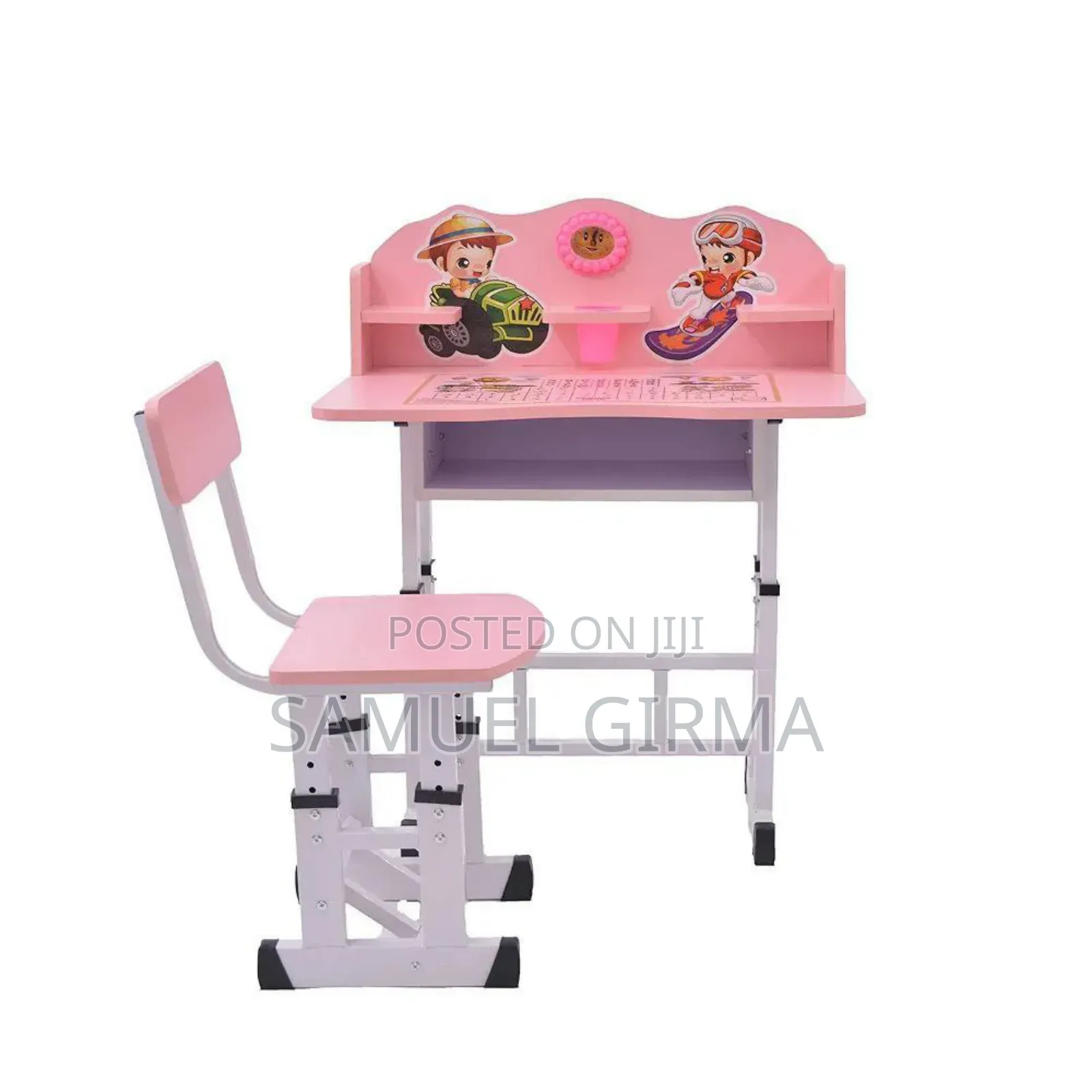 የጥናት ጠረንጴዛ Color: Blue And Pink