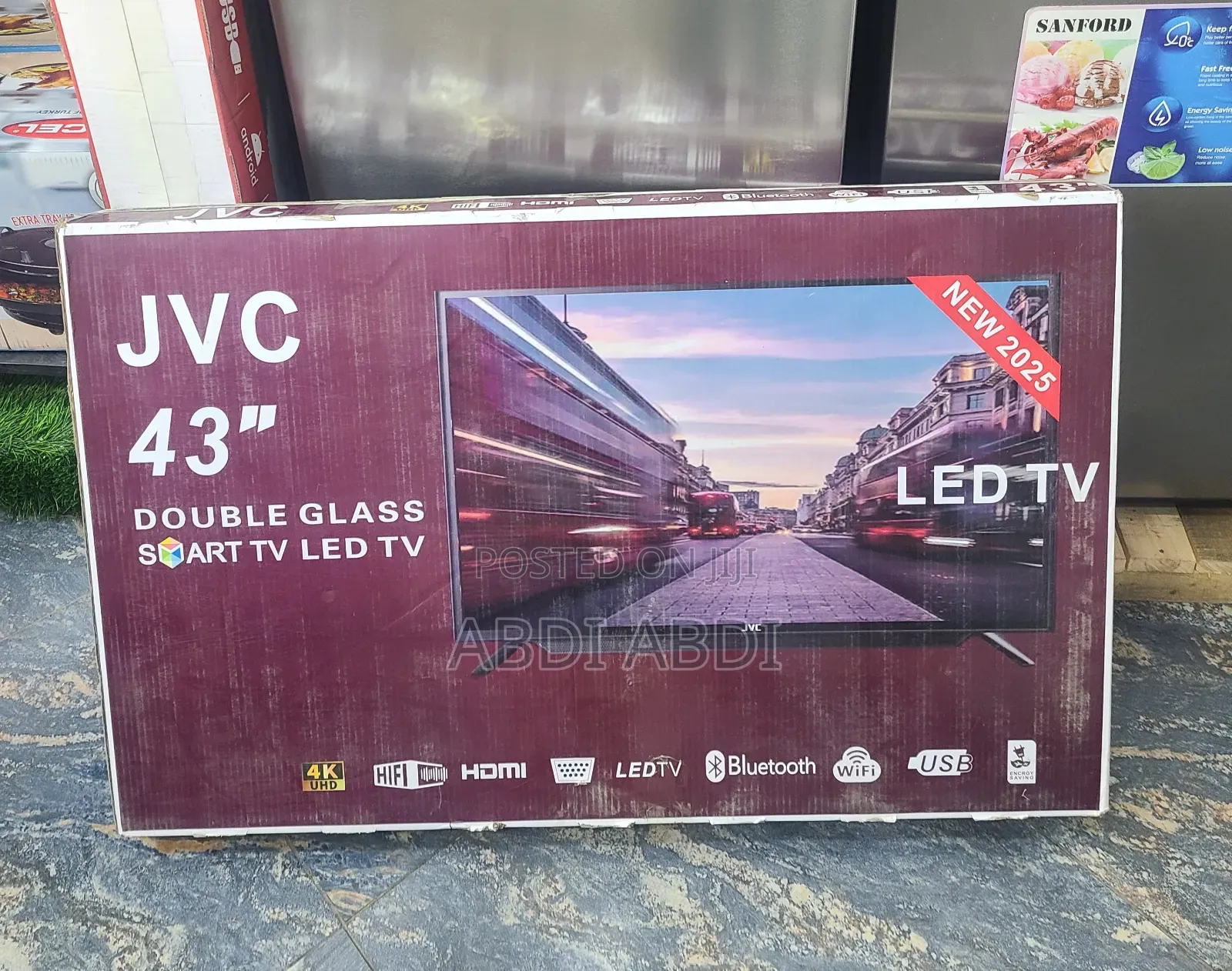 JVC Tv 43 Inch Smart Doubel Glass