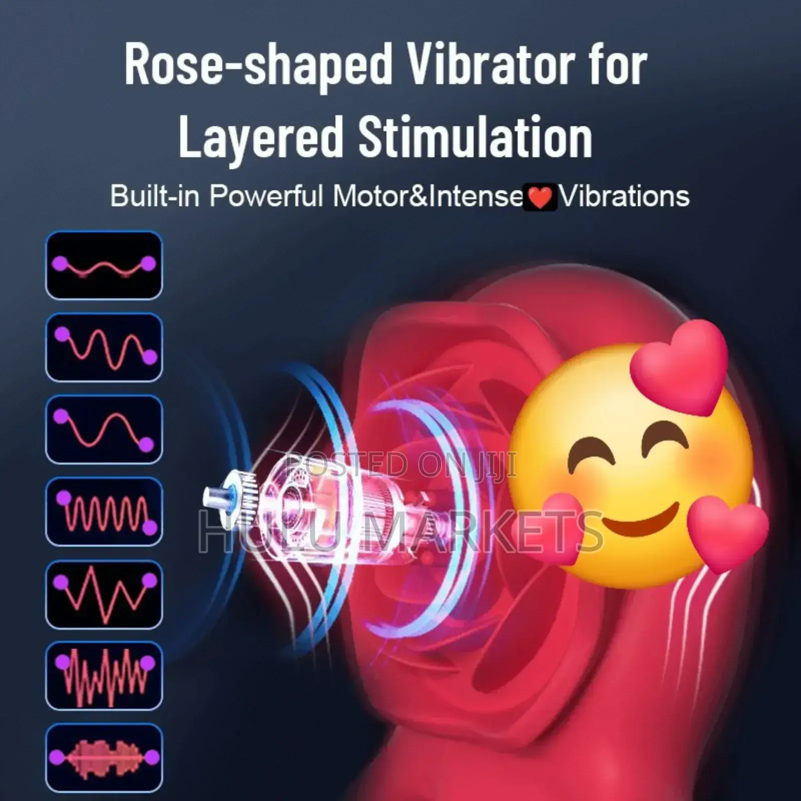 Vibrating Ring + Clitoris Vibrator 2 in One ሁለት በአንድ