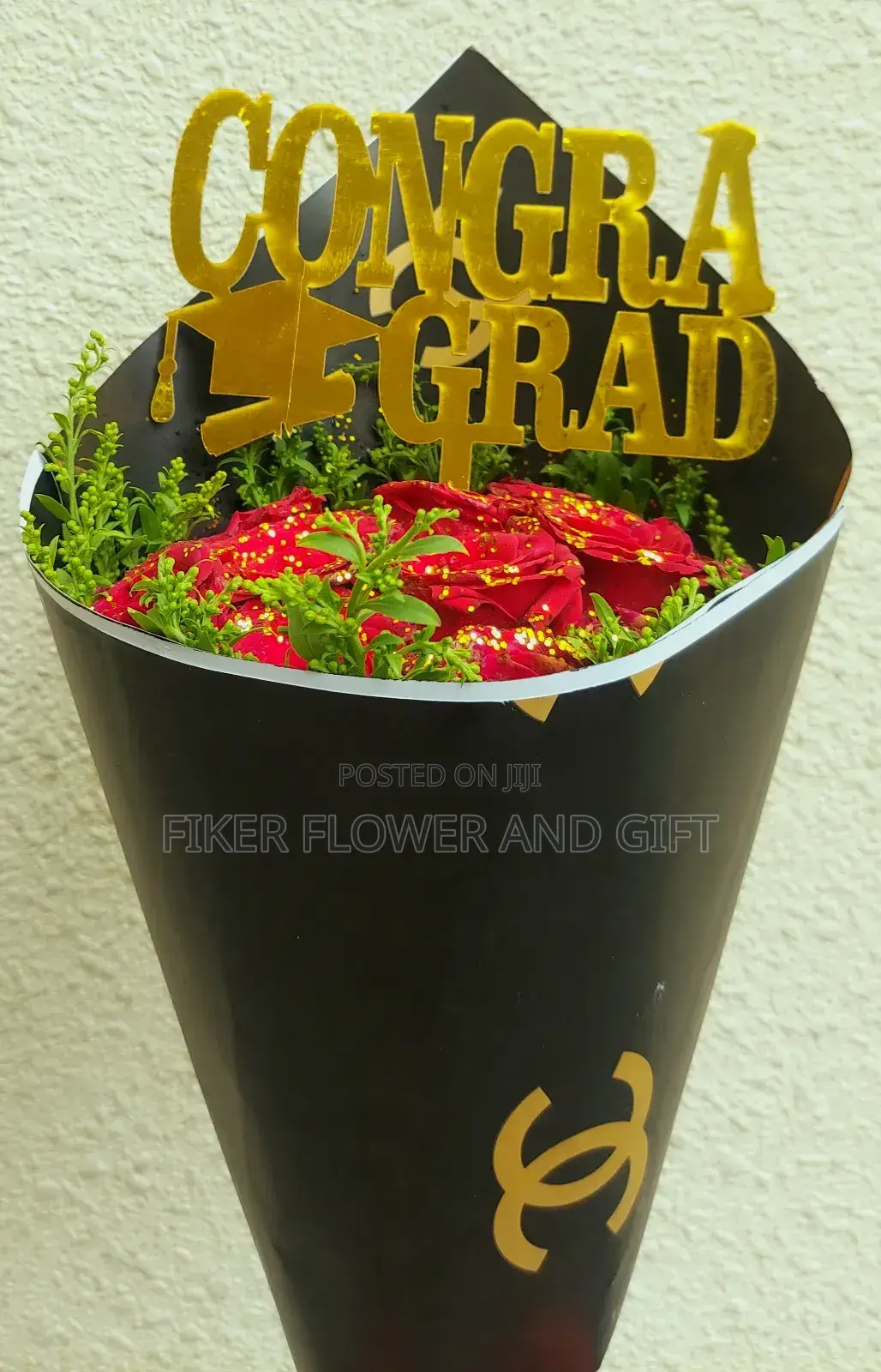Graduation and Birthday Flower Bouquet ለምርቃት አበባ