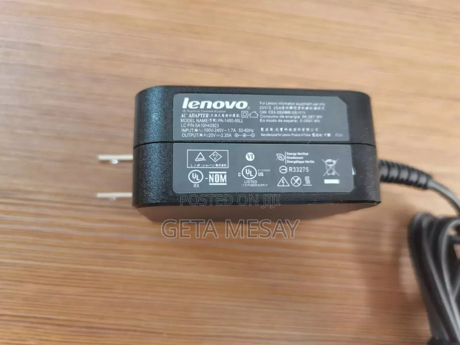Lenovo Adapter Charger 20v 2.25a Adl45wcg 01fr133