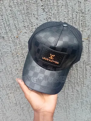 Lv Leather Cap .Limited Edition Men's Cap