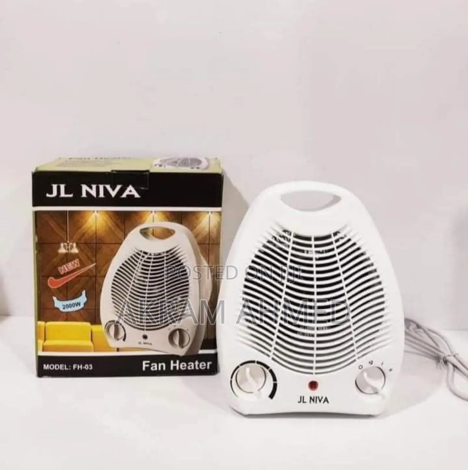 Jl Niva Room Fan Heater. 2000w
