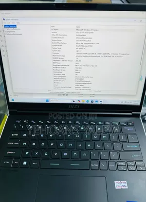 New Laptop MSI 16GB Intel Core I9 SSD 1T
