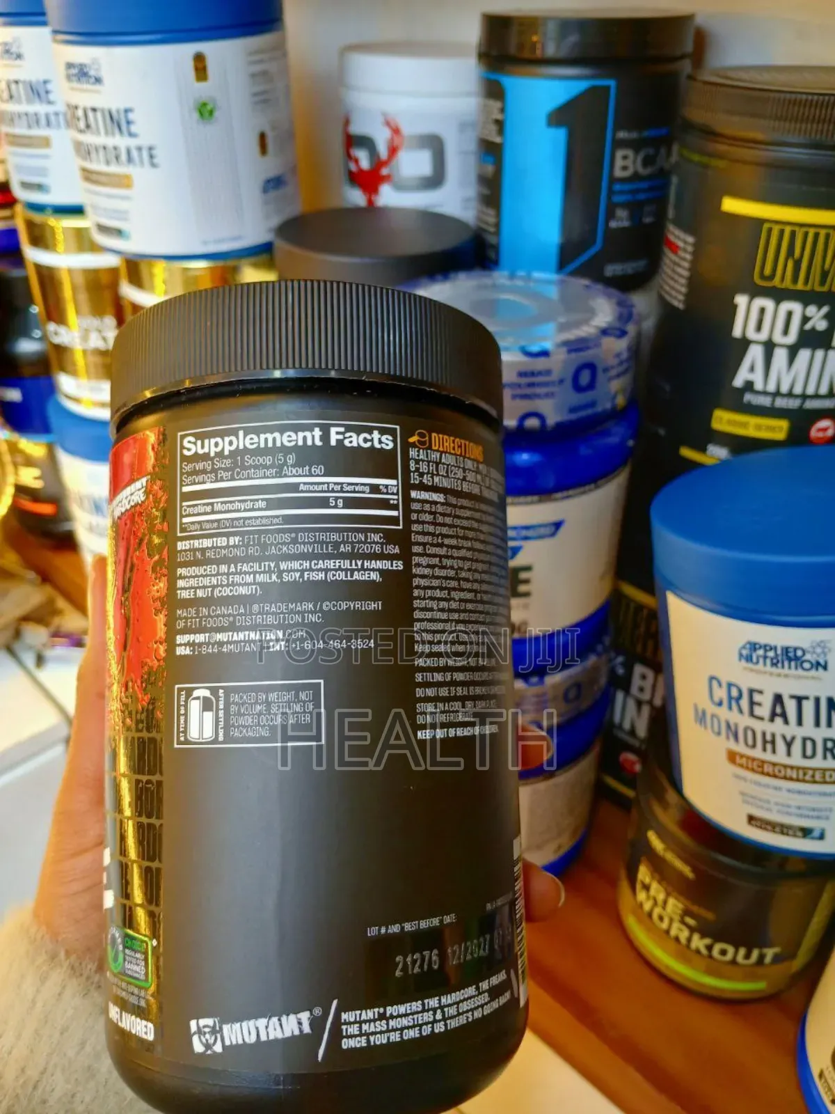 Mutant Creatine Monohydrate 300gm( 5gm Per Serving )