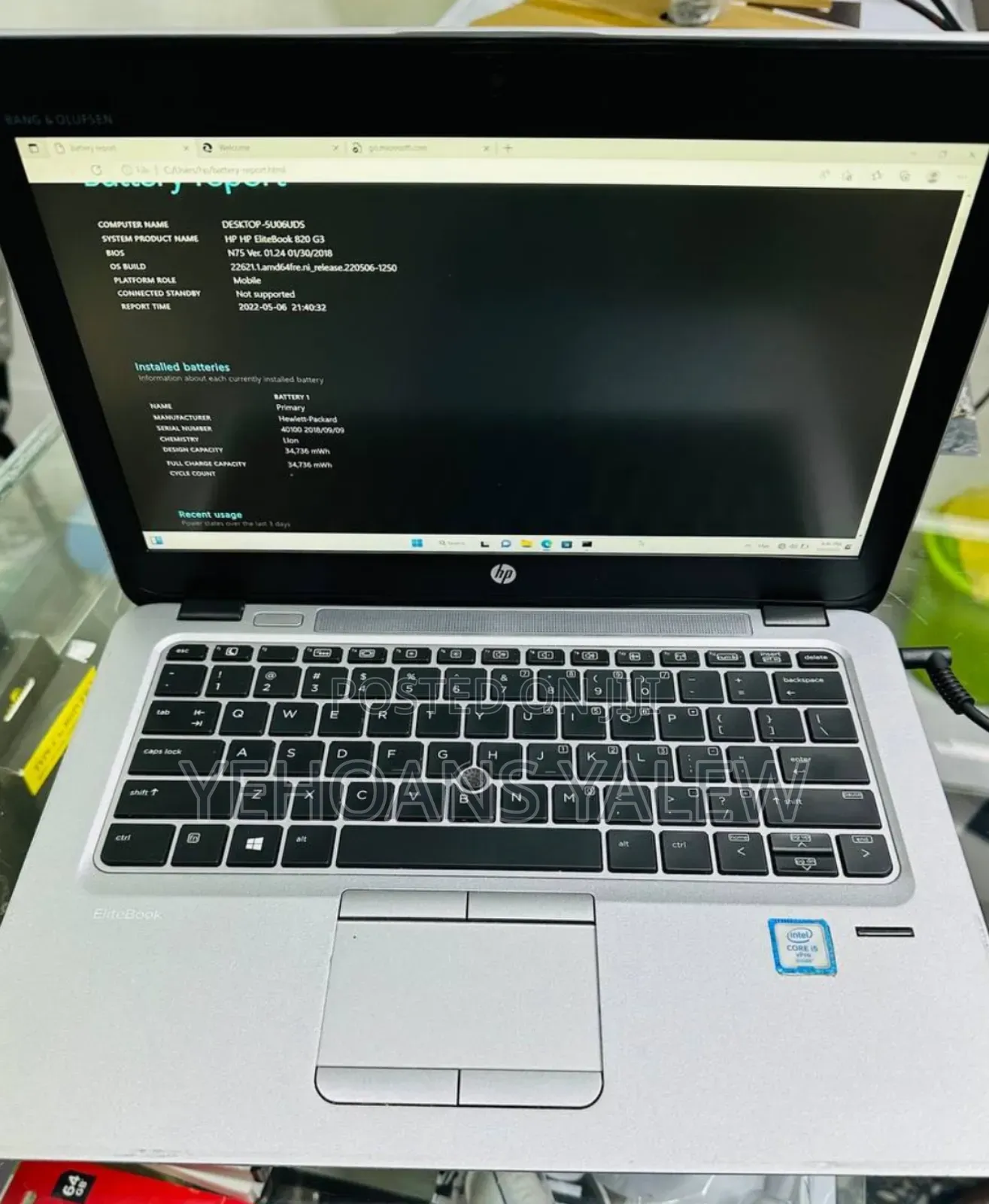 New Laptop HP EliteBook 820 G1 8GB Intel Core I5 SSD 128GB