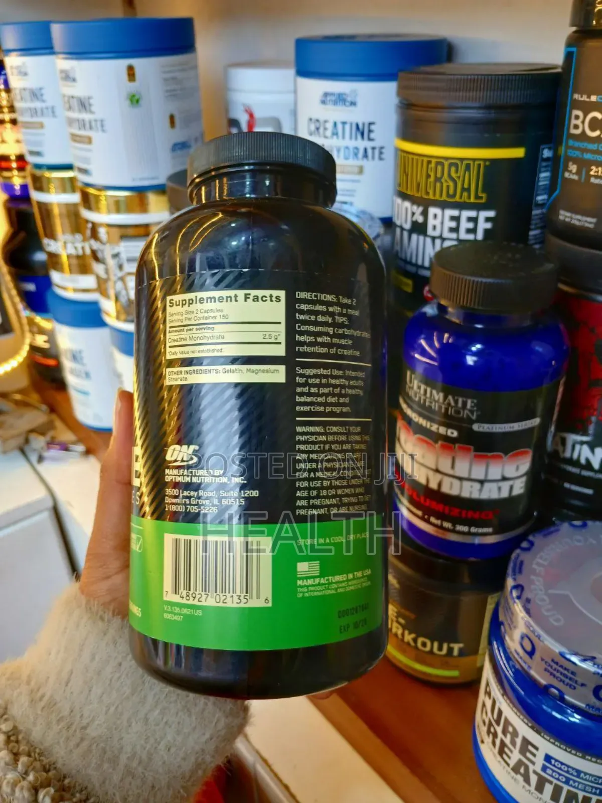 Micronized Creatine Monohydrate 2.5gm Per Capsule( Optimum )