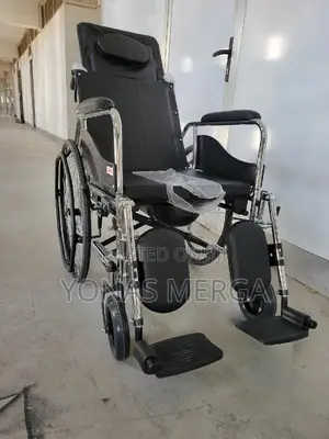 Toilet Wheelchair/Comfortable Sponge Cushion, High Back Care