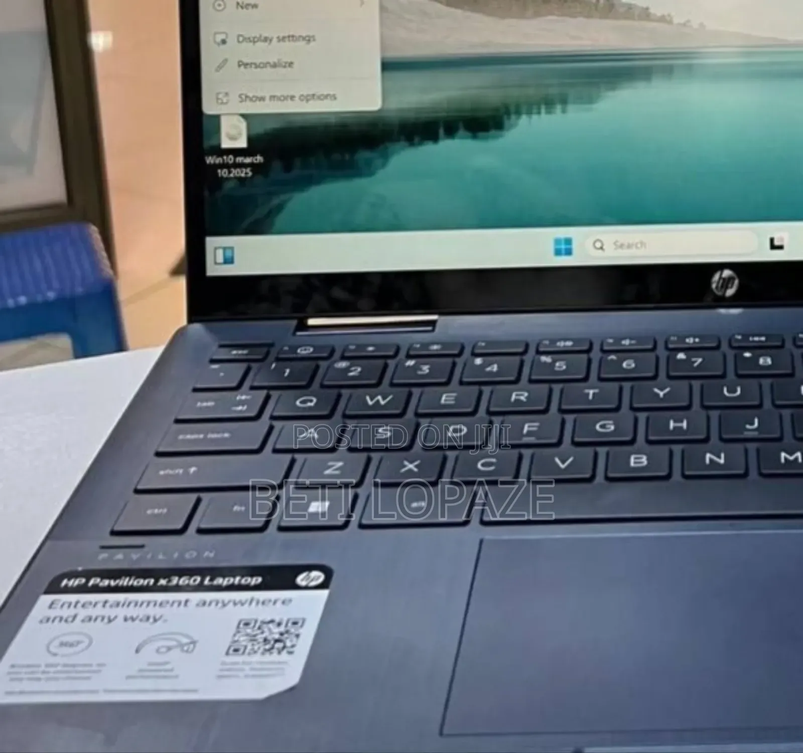 New Laptop HP Pavilion 15 8GB Intel Core I3 SSD 256GB