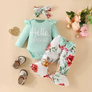 Photo - Babygirl Bodysuit, Pant and Ribbon Set