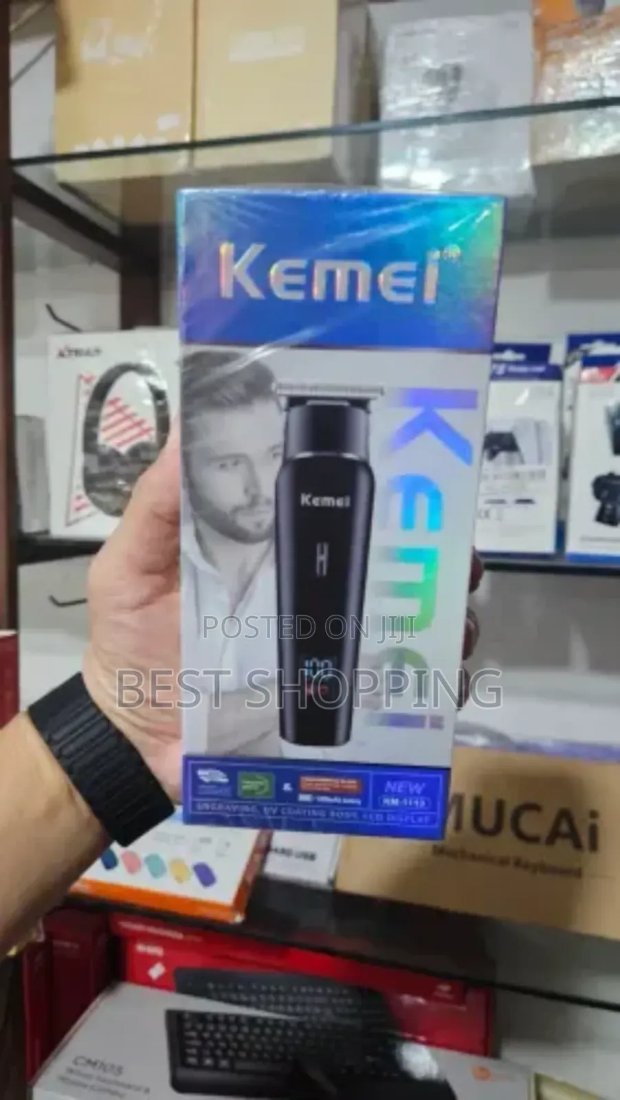 Kemei Hair Clipper የፀጉር እና የፂም ማስተካከያ