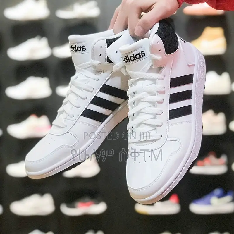 Original Adidas Hoops 2.0 Mid ‘Black/White’ Men’S Shoes