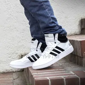 Photo - Original Adidas Hoops 2.0 Mid ‘Black/White’ Men’S Shoes