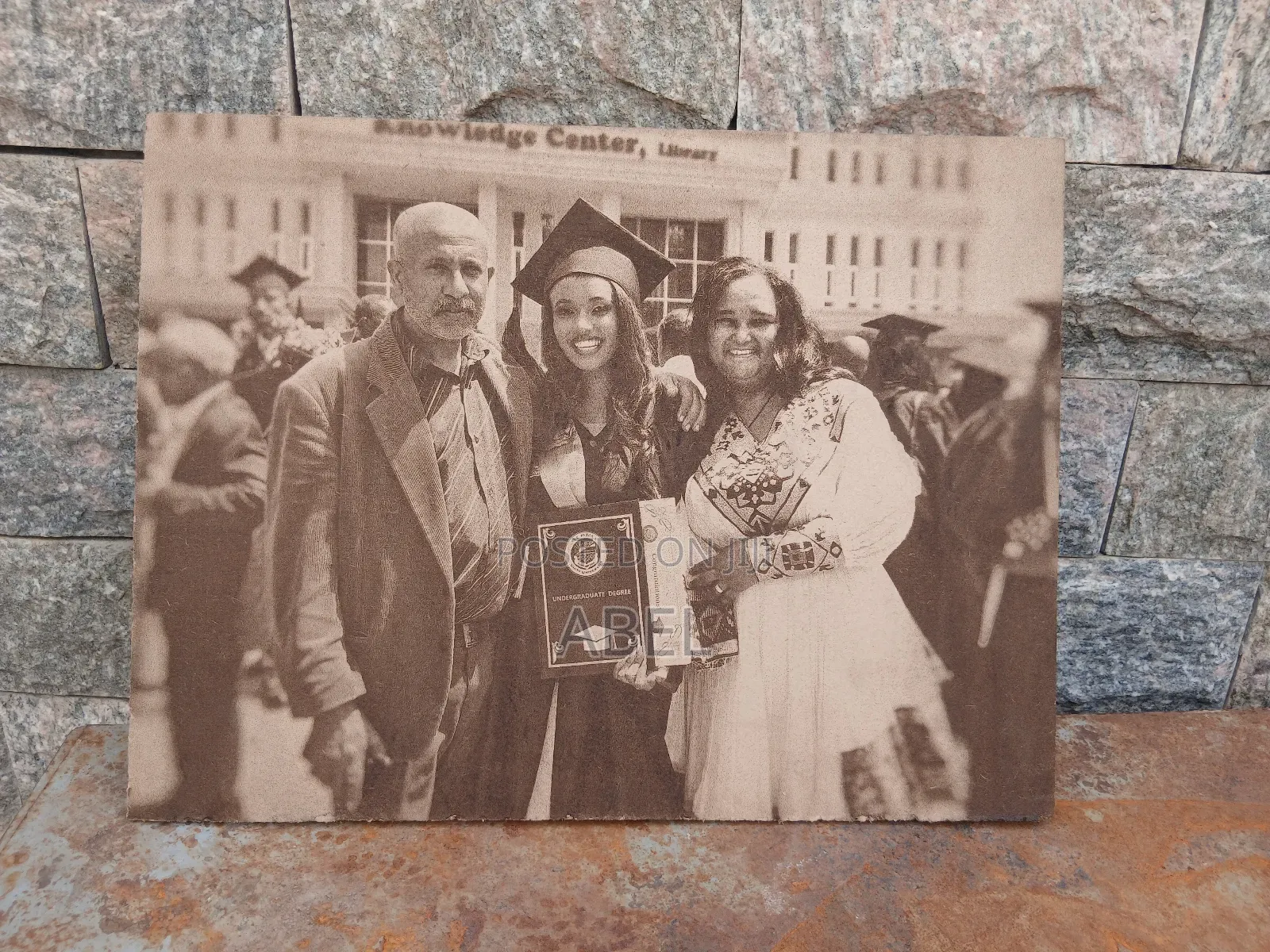 Photo Engraved on MDF