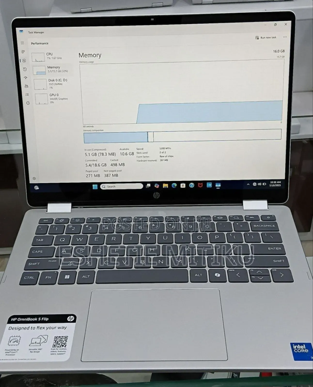 New Laptop HP OmniBook X Laptop 14-Fe0097nr 16GB Intel Core I7 SSD 1T