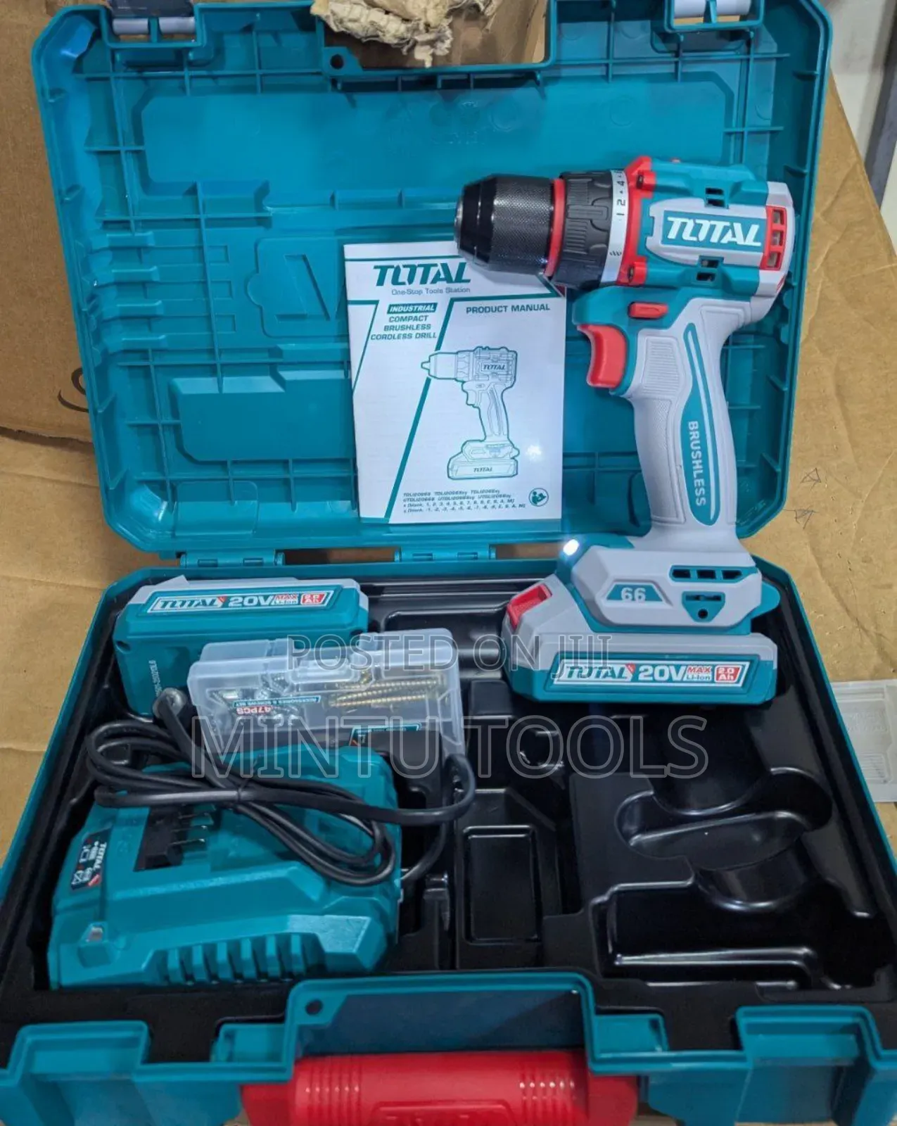 Total Drill Brushless 20v 66nm