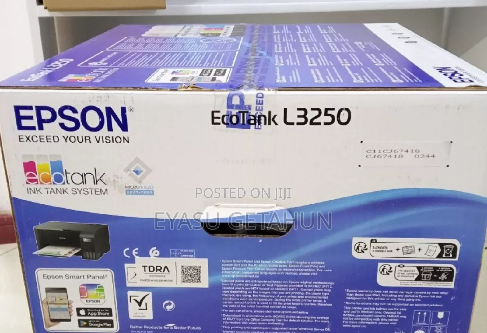 Epson Eco Tank L3250 Printer
