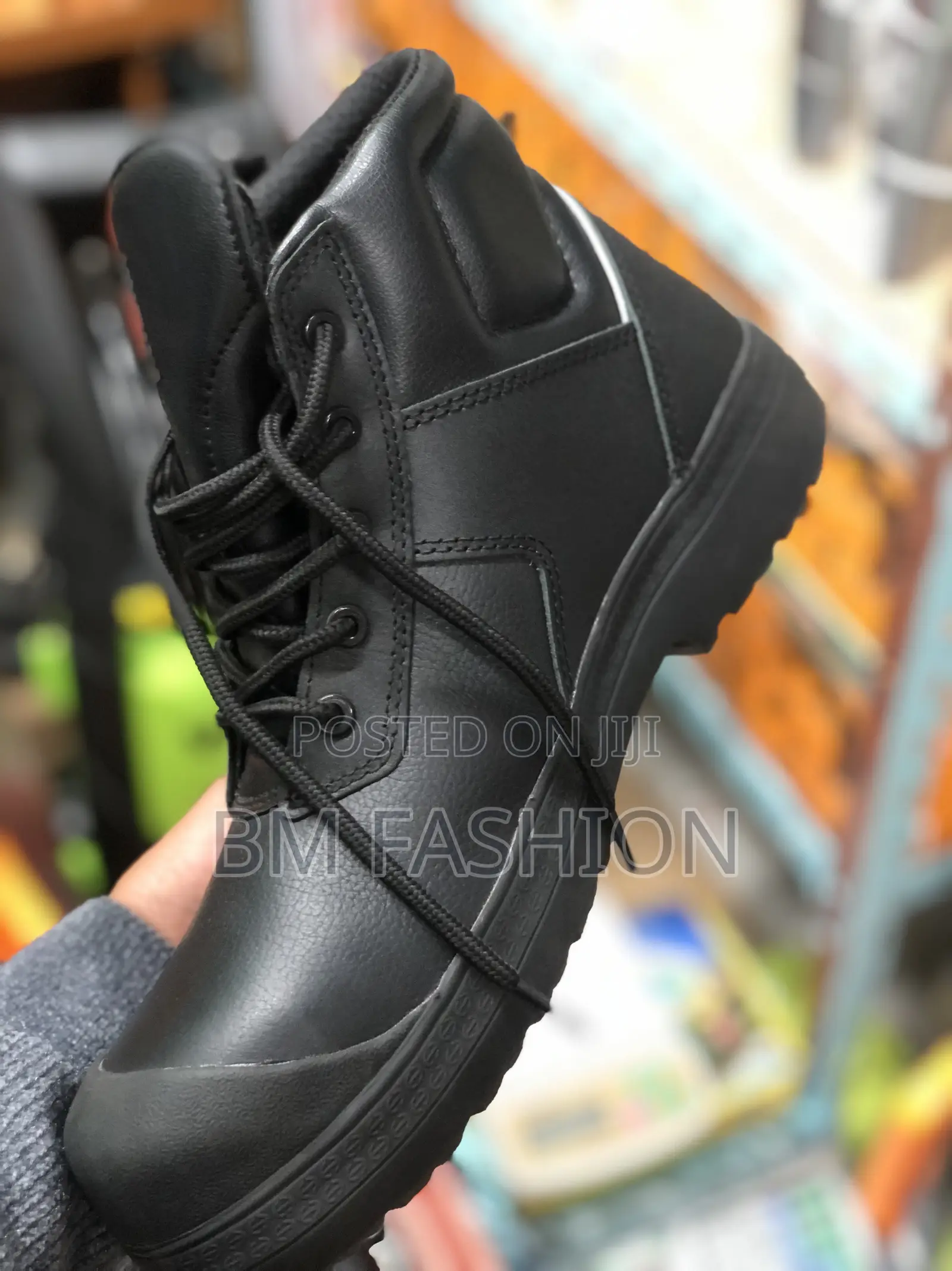 Heckel Safety Boots Black Leather