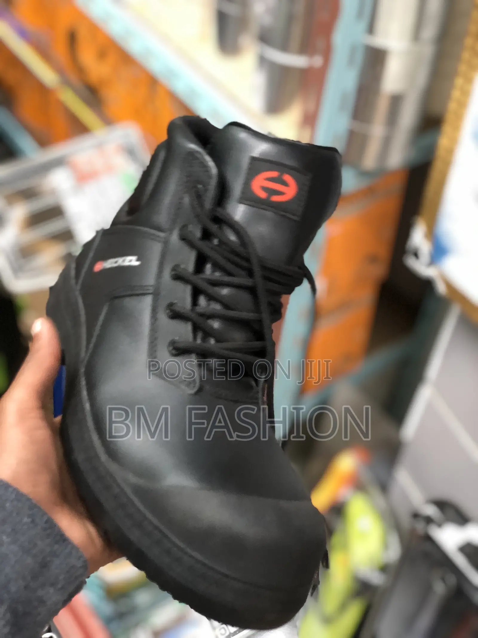 Heckel Safety Boots Black Leather