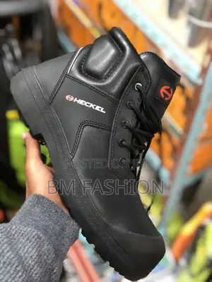 Heckel Safety Boots Black Leather