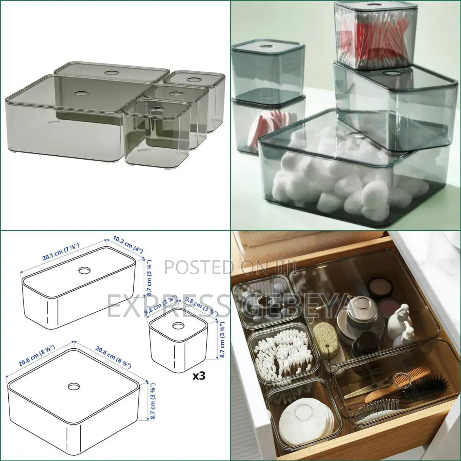 Ikea Box With Lid 5 Set