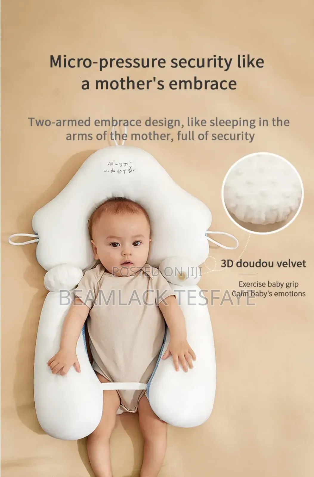 Baby Head Shaping Pillow With Body Positioner Cloud Shaped