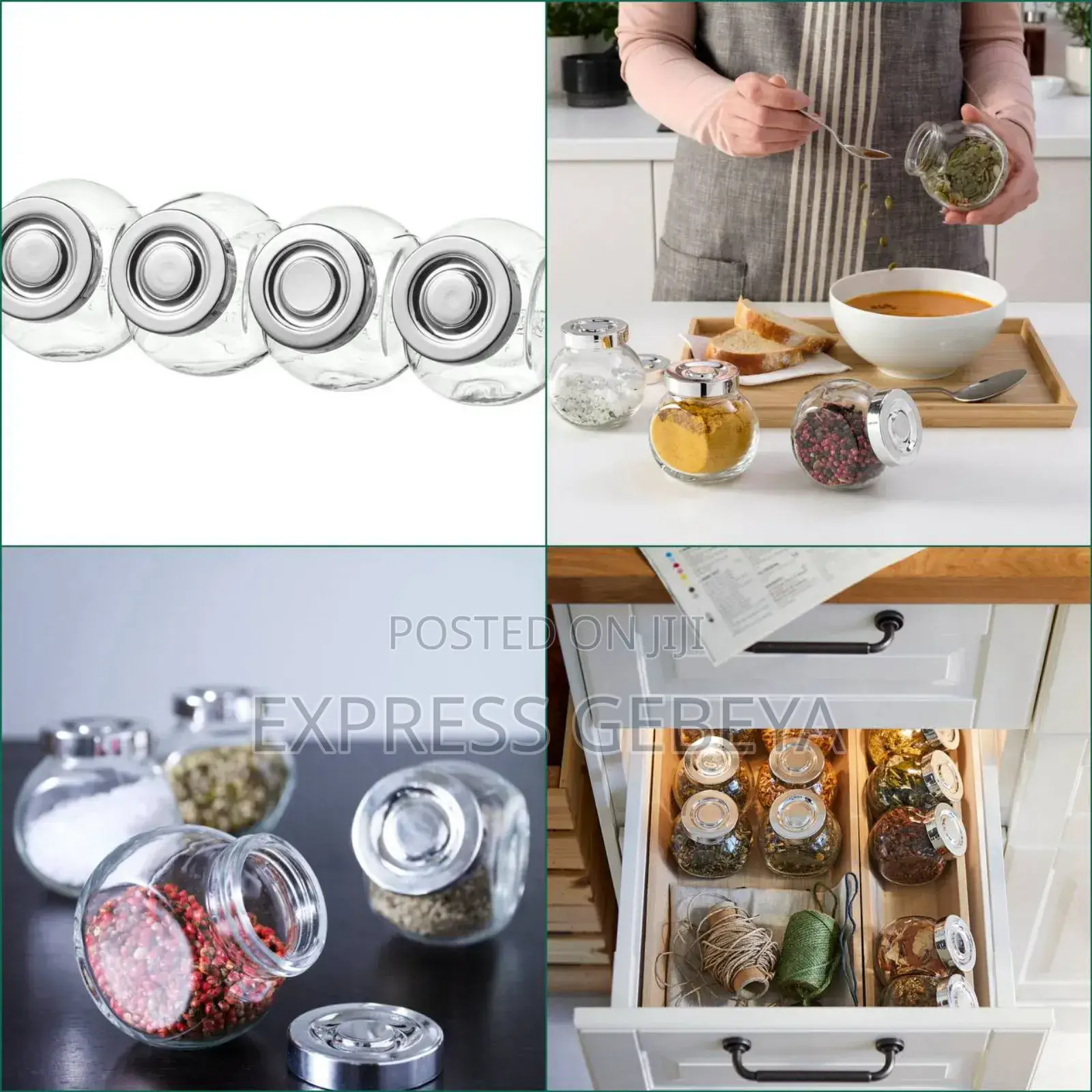 Ikea Spice Jar 4pcs