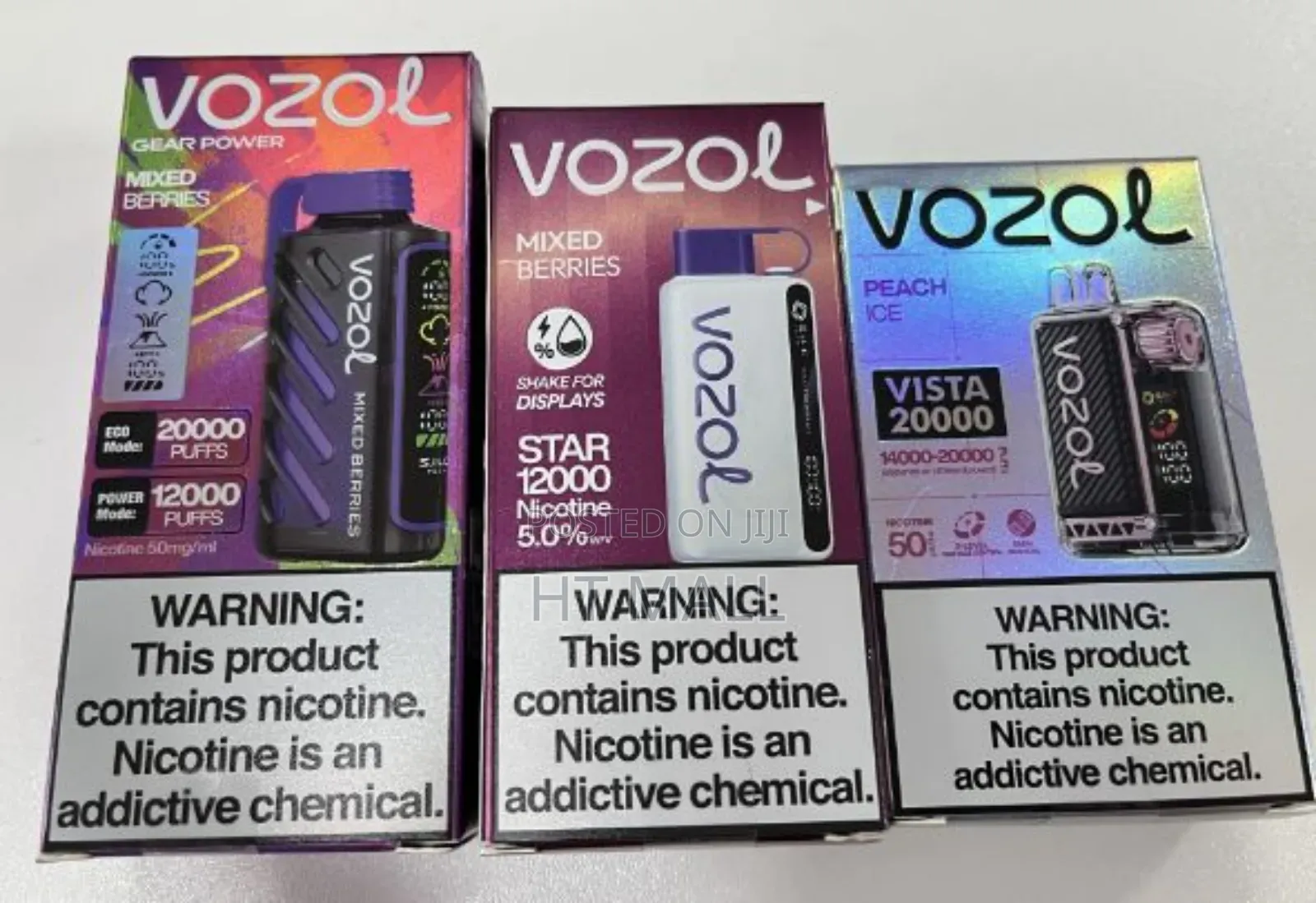 Vozol Puffs, Rechargeable, Flavored E-Cigarette.