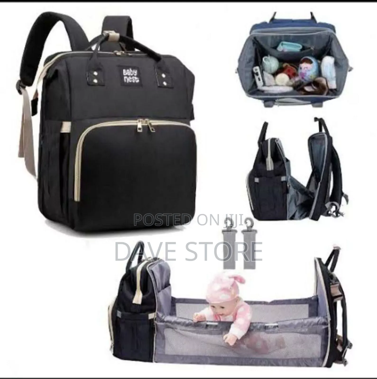 Baby Bag With Bed የልጆች ማስተኛ ያለው ባግ