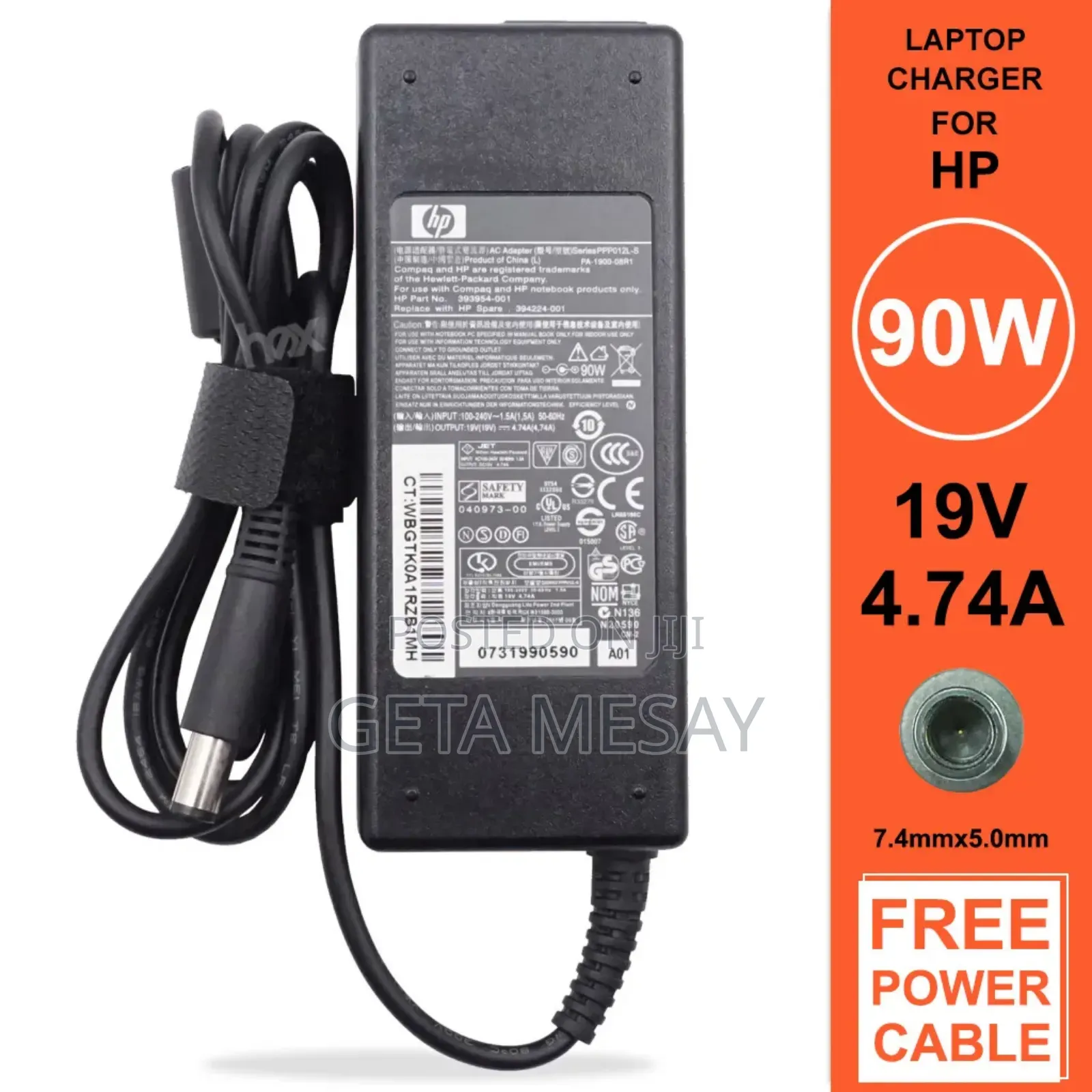 Hp Charger 19.5v 4.6a 90w Center Pin Laptop Charger