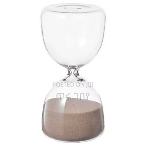 Ikea Decorative Hourglass ማራኪ የብርጭቆ አሸዋ ሰዓት