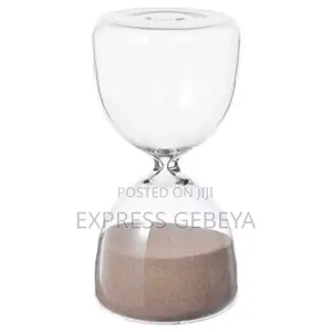 Ikea Decorative Hourglass ማራኪ የብርጭቆ አሸዋ ሰዓት