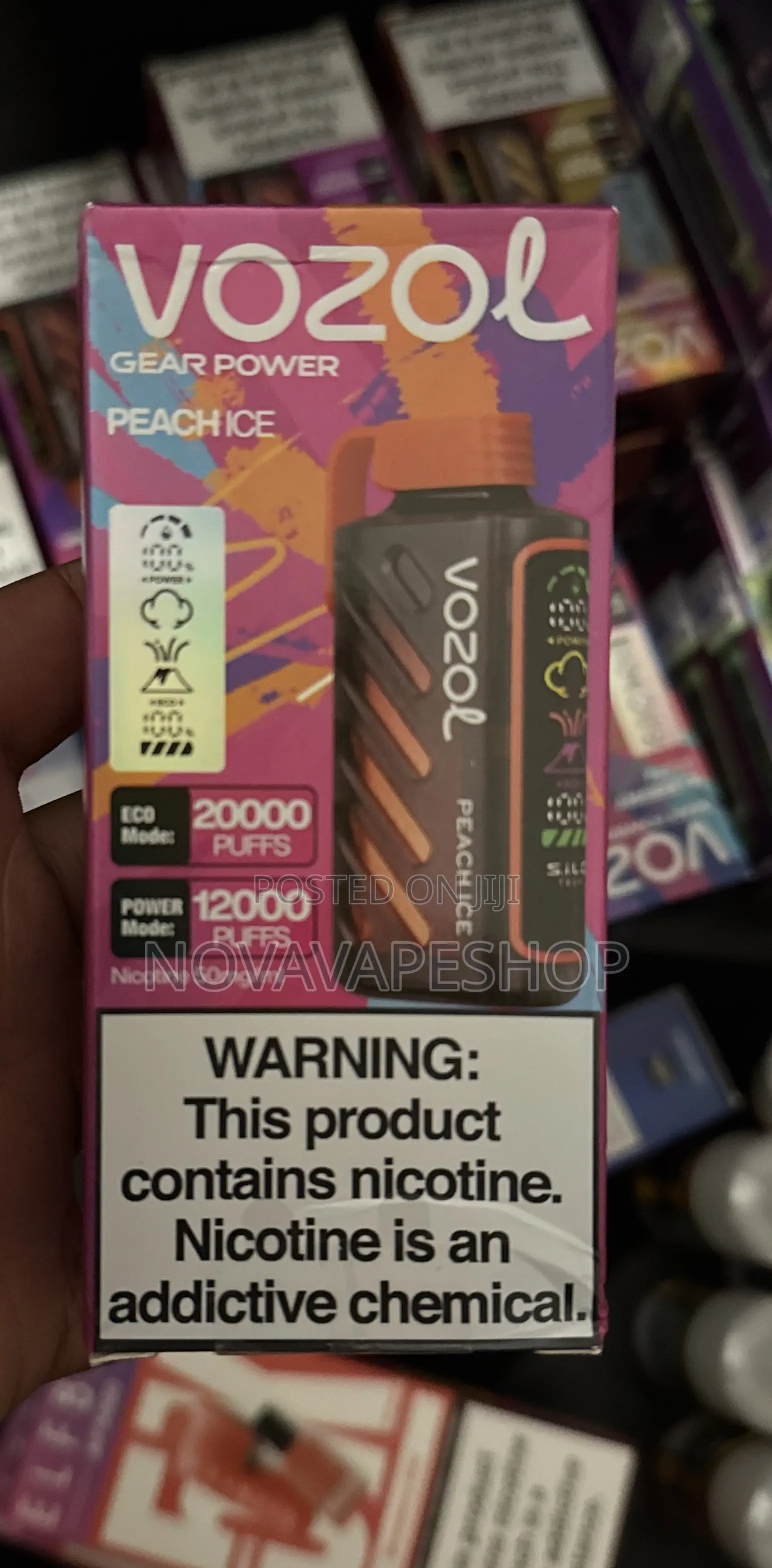 Vozol 20000 Peach Ice Vape Hookah