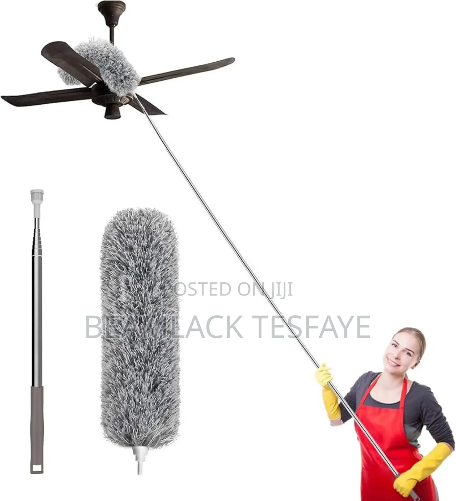 Microfiber Duster With Telescopic Extension Pole