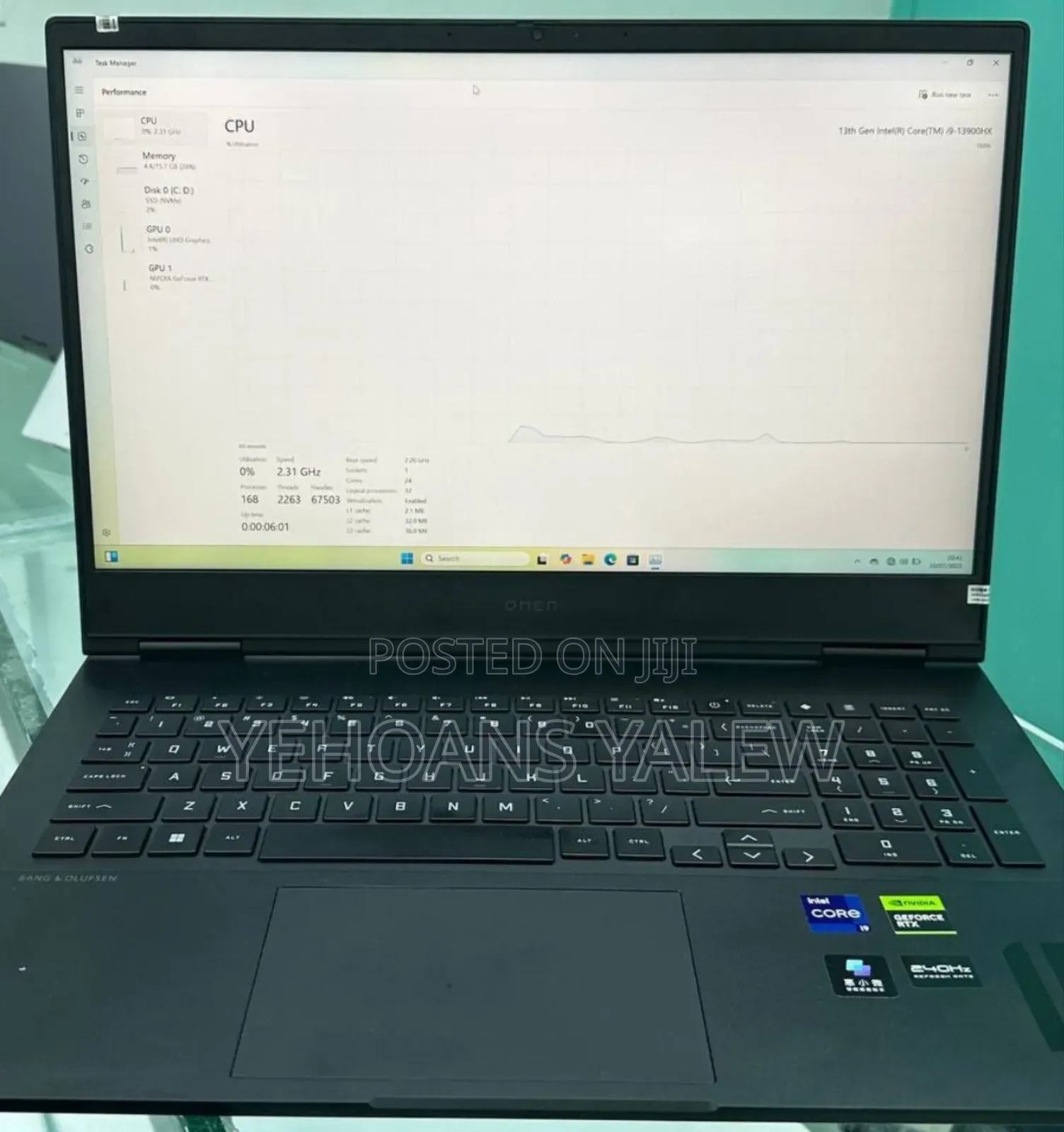 New Laptop HP Omen 16 16GB Intel Core I9 SSD 1T