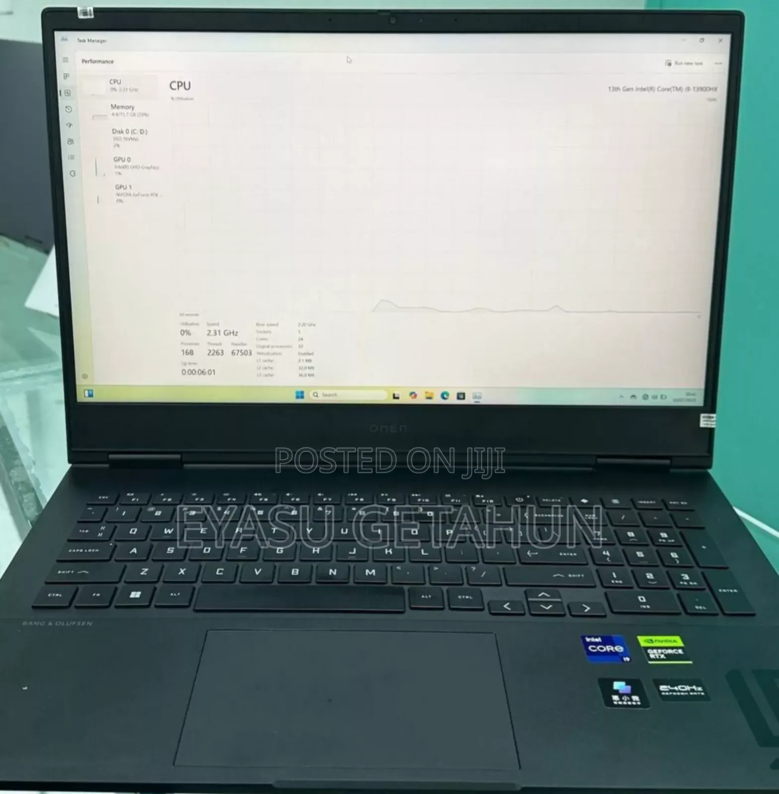 New Laptop HP Omen 16 16GB Intel Core I9 SSD 1T