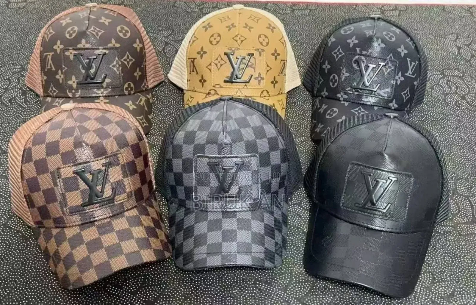 Lv Leather Caps