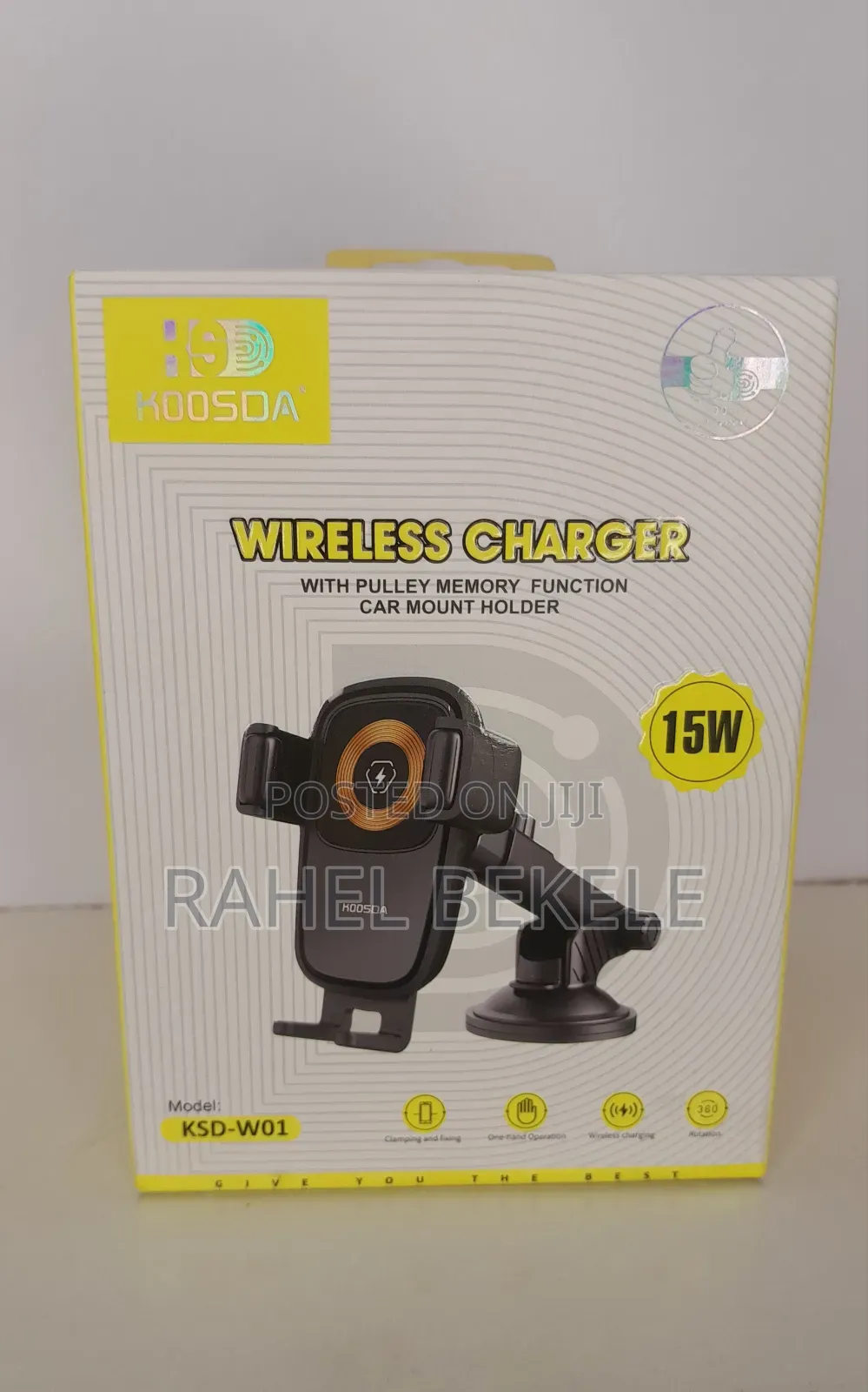 Hoosda Wireless Charger With Car Mount Holder