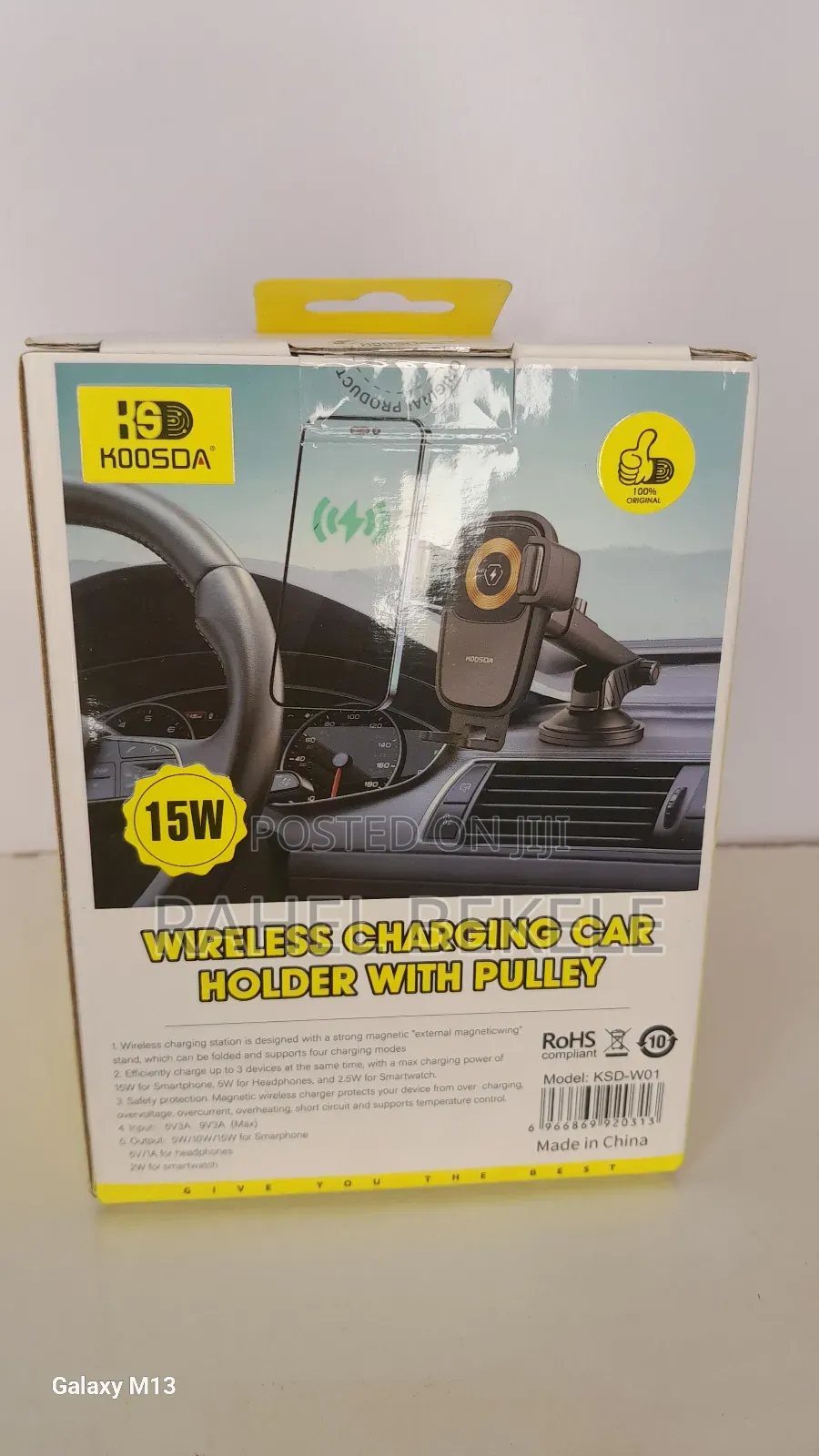 Hoosda Wireless Charger With Car Mount Holder