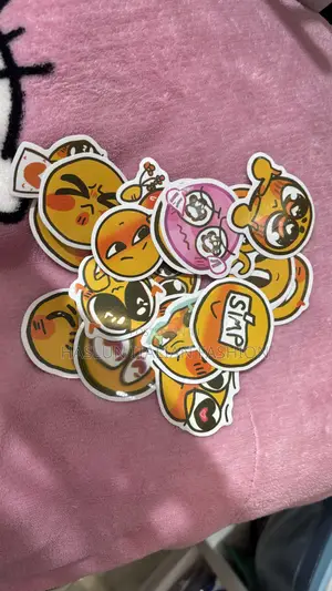 Cute Face Emoticon Stickers!