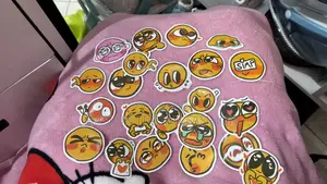 Cute Face Emoticon Stickers!