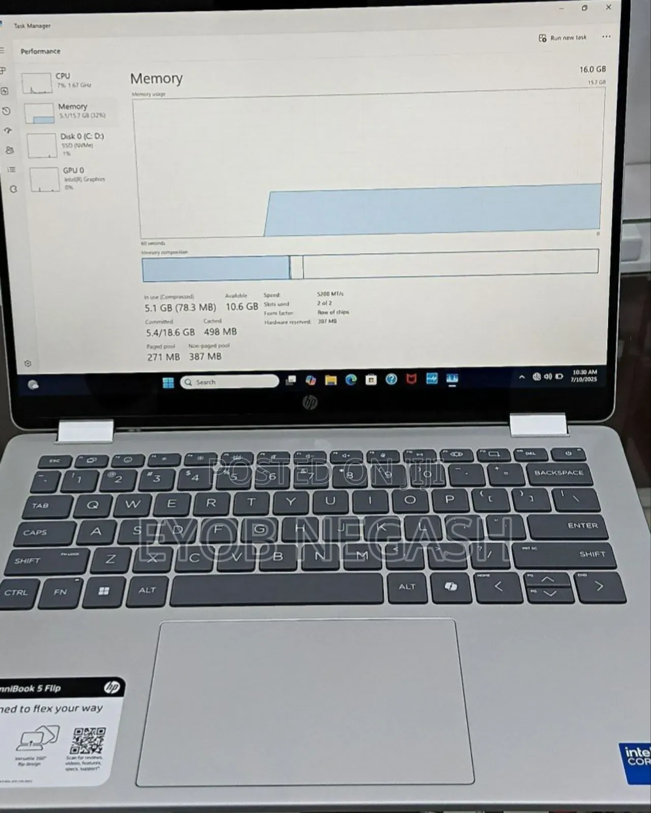 New HP OmniBook X Laptop 14-Fe0097nr 16GB Intel Core Ultra 7 SSD 1T