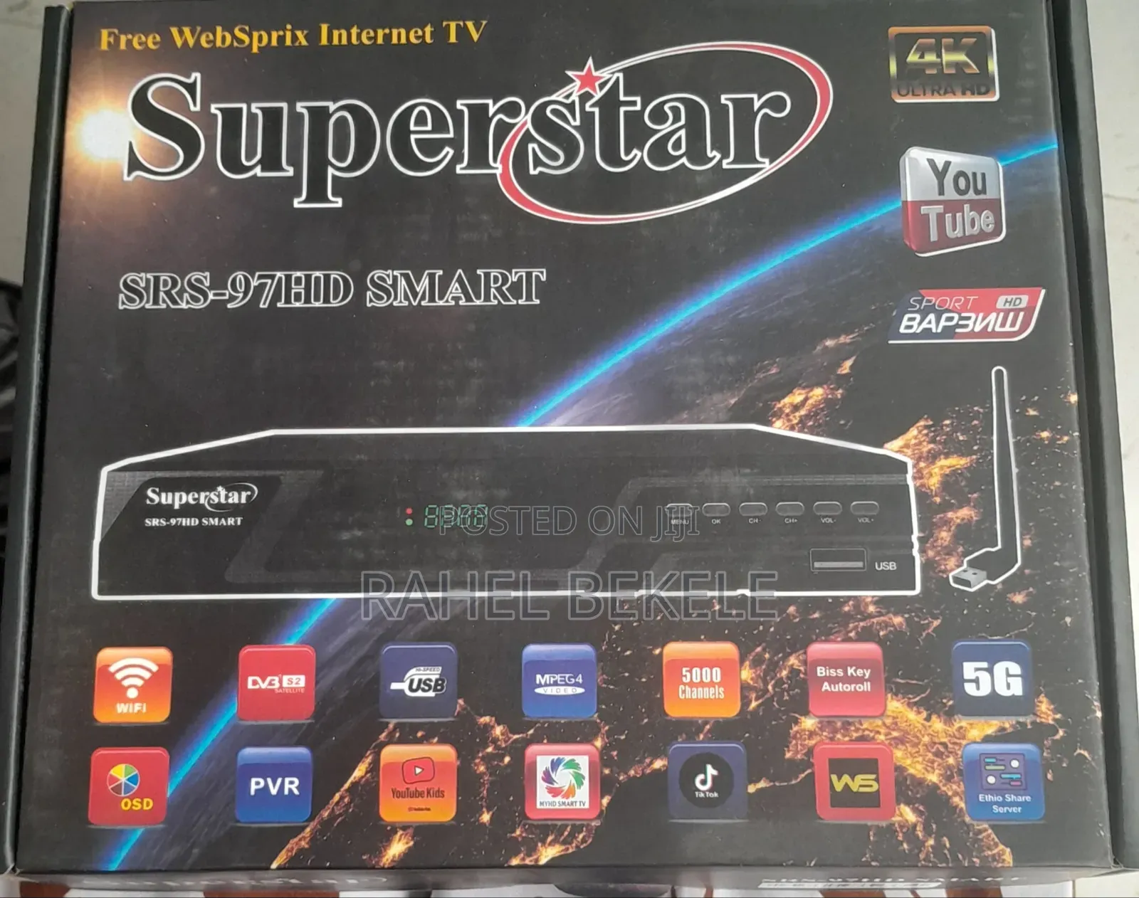 Superstar SRS-97hd Smart Internet Tv Receiver.